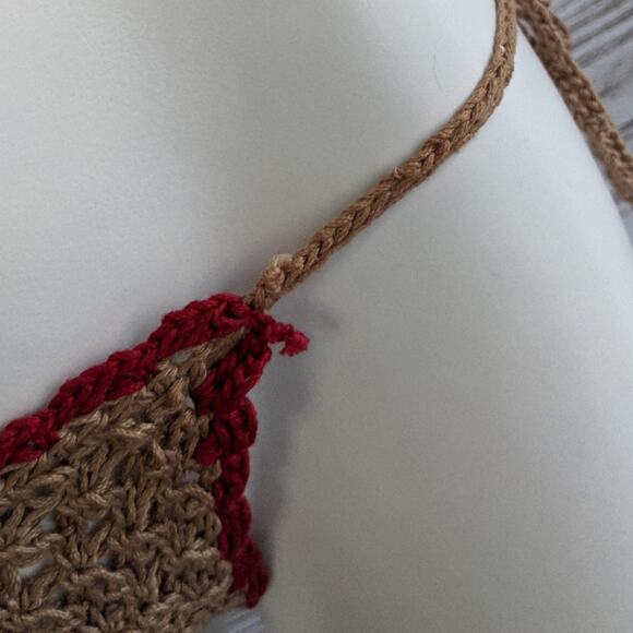 UjENA Crochet Knit 2 piece bikini swim sz xs - Picture 6 of 8